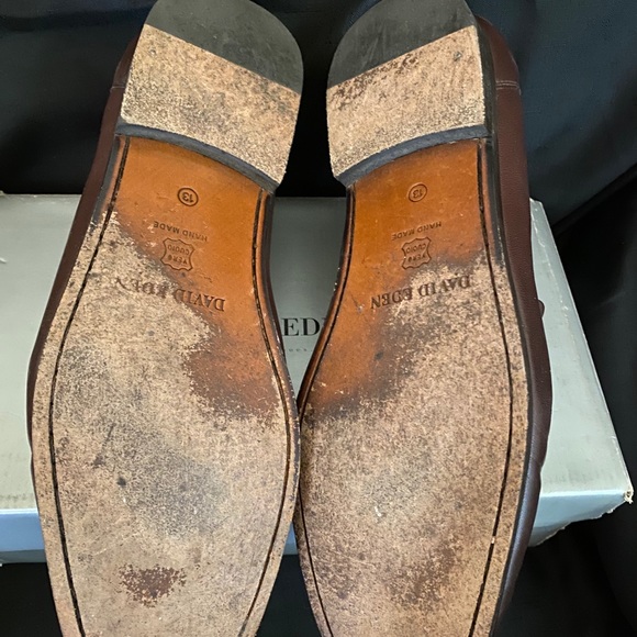 David Eden brown loafer with suede top main image 8